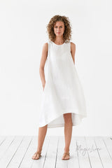 Royal Toscana linen dress - White