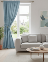 Anydrape Blue Curtains – Elegant Decorative Window Drapes for Living Room, Bedroom & Home Décor