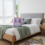 Anypack 3D Purple Unicorn Kids School Backpack Cute Cartoon Animal Style Children Toddler Plush Bag Perfect Accessories For Boys and Girls