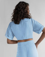 Twist and Sway Top in Blue