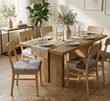 Anyseat Grey and Pink with Gold Linear Print Chair Cover – Stretch Washable Removable Seat Cover for Dining & Kitchen