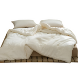 Anycozy Duvet Comforter Set Twin Green/ Light Grey Egyptian Cotton Thick Blanket Bedspread 4 Pcs Bed Set