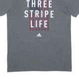 ADIDAS Usa Flag Mens T-Shirt Grey USA M