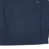 DICKIES Mens T-Shirt Blue Long Sleeve XL