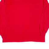 CHAMPION Mens T-Shirt Red Long Sleeve XL
