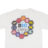 CHAMPION Big Ten Conference Mens T-Shirt White USA L