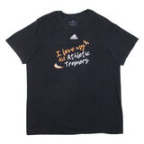 ADIDAS Athletic Trainers Mens T-Shirt Black L