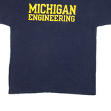 CHAMPION Michigan Engineering Mens T-Shirt Blue USA L