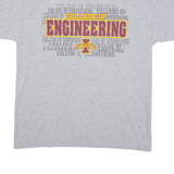 CHAMPION College Of Engineering Mens T-Shirt Grey USA L