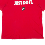 NIKE Womens T-Shirt Red L