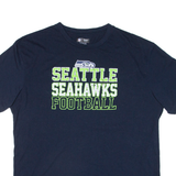 NFL Seattle Seahawks Football Mens T-Shirt Blue USA L