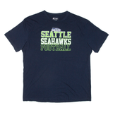 NFL Seattle Seahawks Football Mens T-Shirt Blue USA L