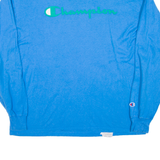CHAMPION Mens T-Shirt Blue Long Sleeve XL