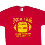 RUSSELL ATHLETIC Special Teams Mens T-Shirt Red USA L