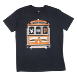 MAJESTIC Yankees Vs Giants Mens T-Shirt Black USA L