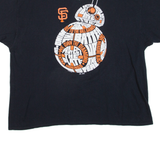 MAJESTIC Mens T-Shirt Black 2XL