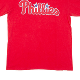 MAJESTIC Phillies Mens T-Shirt Red USA M