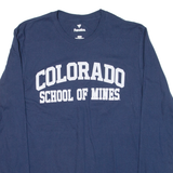 FANATICS Colorado School Of Mines Mens T-Shirt Blue Long Sleeve USA M
