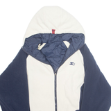 STARTER Mens Jacket Blue Hooded XL