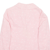 Womens Blazer Jacket Pink Floral L