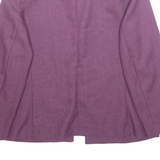 Womens Blazer Jacket Purple Floral M