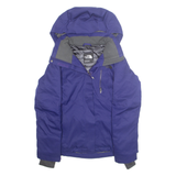 THE NORTH FACE Womens Rain Jacket Purple Hooded L