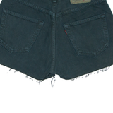LEVI'S 501 Womens Denim Shorts Green Relaxed M W30