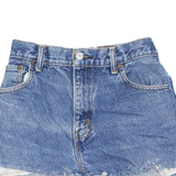 LEVI'S 517 Womens Denim Shorts Blue Relaxed XXS W24