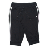 ADIDAS Womens Pedal Pushers Shorts Black Relaxed XL W34