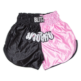 BLITZ Thai Boxing Mens Sports Shorts Pink Relaxed L W30