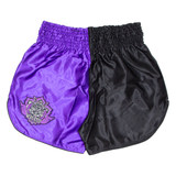 BLITZ Thai Boxing Mens Sports Shorts Purple Relaxed XL W36