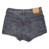 LEVI'S 501 BIG E Womens Denim Shorts Black Relaxed S W28