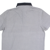 TOMMY HILFIGER Slim Fit Mens Polo Shirt Grey Chevron M