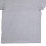 TOMMY HILFIGER Slim Fit Mens Polo Shirt Grey Chevron M