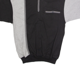 ALEXXIS Mens Polo Shirt Black 90s Colourblock S