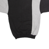 ALEXXIS Mens Polo Shirt Black 90s Colourblock S