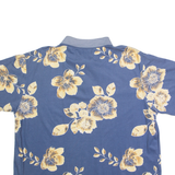 MUNSINGWEAR Mens Polo Shirt Blue 90s Floral XL