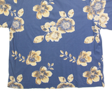 MUNSINGWEAR Mens Polo Shirt Blue 90s Floral XL