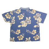 MUNSINGWEAR Mens Polo Shirt Blue 90s Floral XL