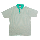 HATHAWAY Jack Nicklaus Mens Polo Shirt Green 90s Striped L