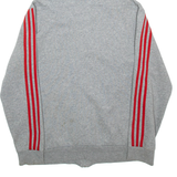 ADIDAS Mens Grey Hoodie Full Zip M