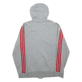 ADIDAS Mens Grey Hoodie Full Zip M