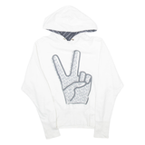 ONLY Mens White Hoodie M