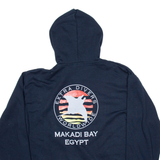 OAM Makadi Bay Egypt Mens Blue Hoodie Full Zip S
