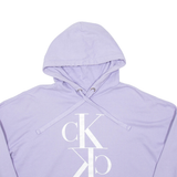 CALVIN KLEIN JEANS Cropped Womens Purple Hoodie XL