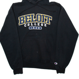 CHAMPION Beloit College Mens Black Hoodie USA M