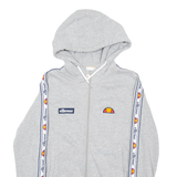ELLESSE Womens Grey Hoodie Full Zip UK 12