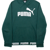 PUMA Mens Green Hoodie S