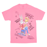 LOONEY TUNES Neon Bugs Bunny Womens T-Shirt Pink USA M