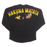 DISNEY Lion King Mens T-Shirt Black Long Sleeve USA S